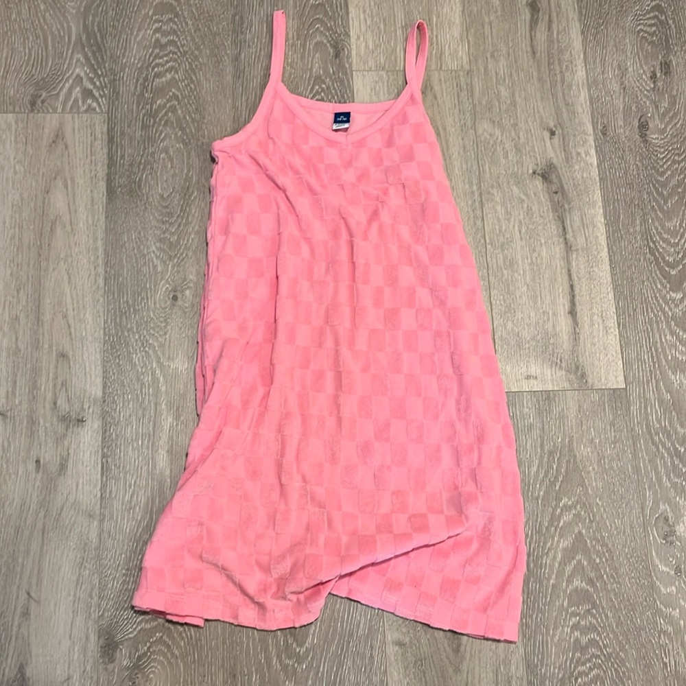New, Old Navy, swim cover-up/dress, pink checkered.